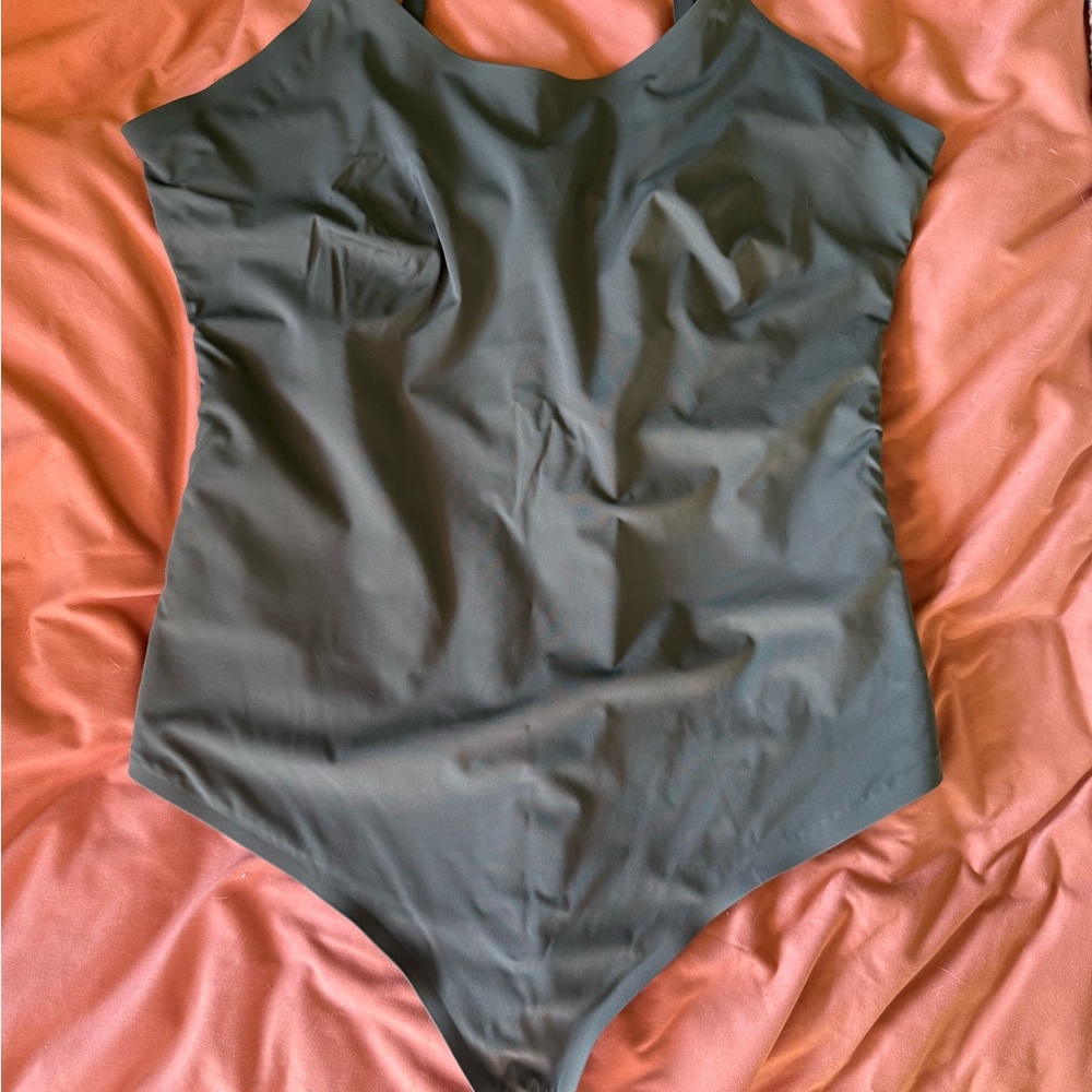 Pinsy Gray and Orange Swimsuit